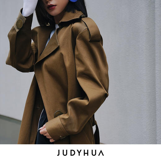 JUDYHUA Oversized 宽松风衣 商品图2