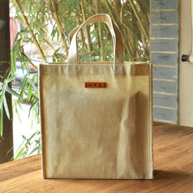 彩农茶高端棉麻手提袋