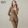 IWY/卡其色气质高端西装套装女长袖修身一粒扣总裁正装面试工作服CP11378 商品缩略图0