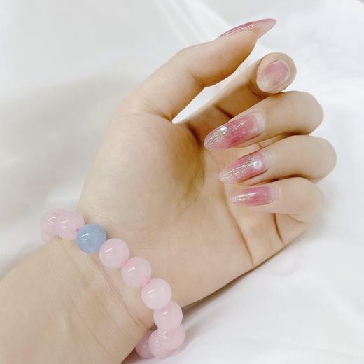 马达加斯加粉水晶手串 手链 珠径10MM左右  首饰饰品 商品图0