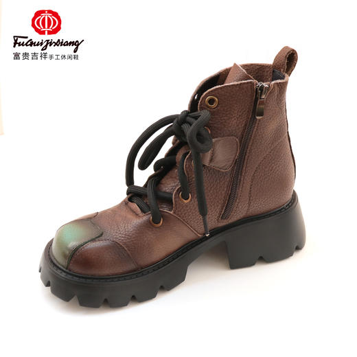 富贵吉祥超轻厚底短靴F216018 商品图1