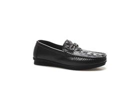 豪麟名鞋奥莱迪嘉男装牛皮革商务鞋DJRLO12MS211黑色  原价1660元