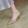 【预售5天】新款仙女风亮片高跟鞋女细跟尖头浅口单鞋 YS-0873 商品缩略图3