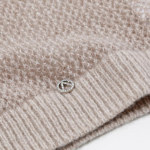 METTE羊绒世家2021年秋冬新品女士羊绒衫时尚镂空针织打底衫毛衣 商品图3