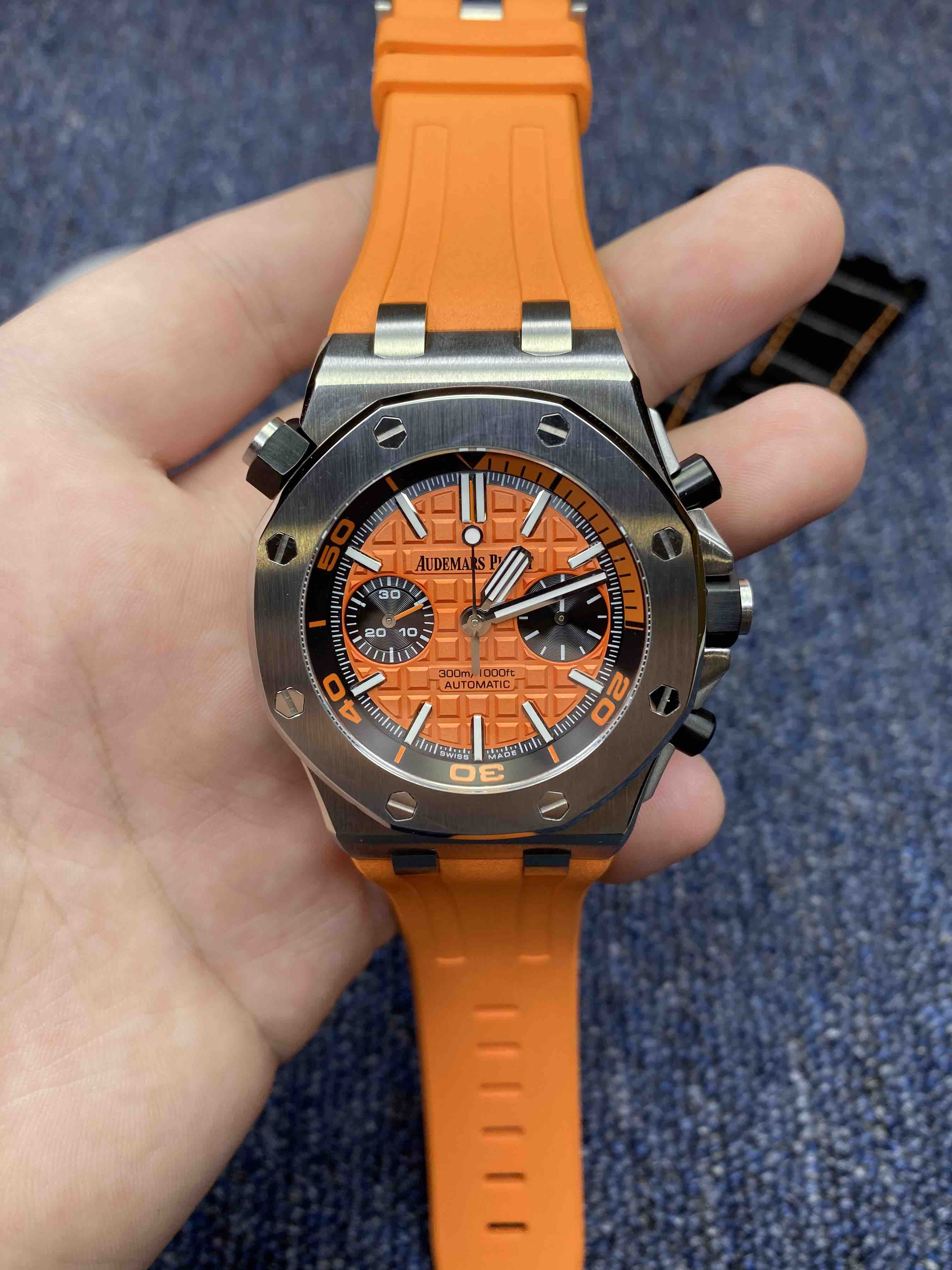 ap爱彼皇家橡树系列水果腕表 26703 跑秒计时自动机械男表 搭载7750