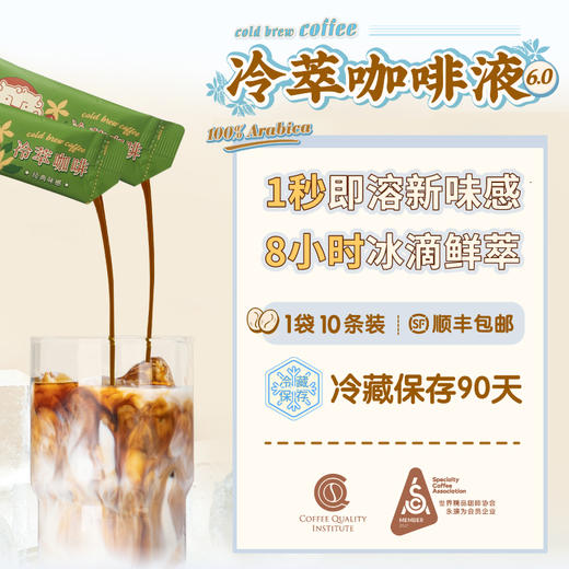 保留咖啡店风味 | 永璞 6.0冷萃冰滴咖啡液10条*2袋装 八小时冰滴鲜萃 [福利品] 商品图1