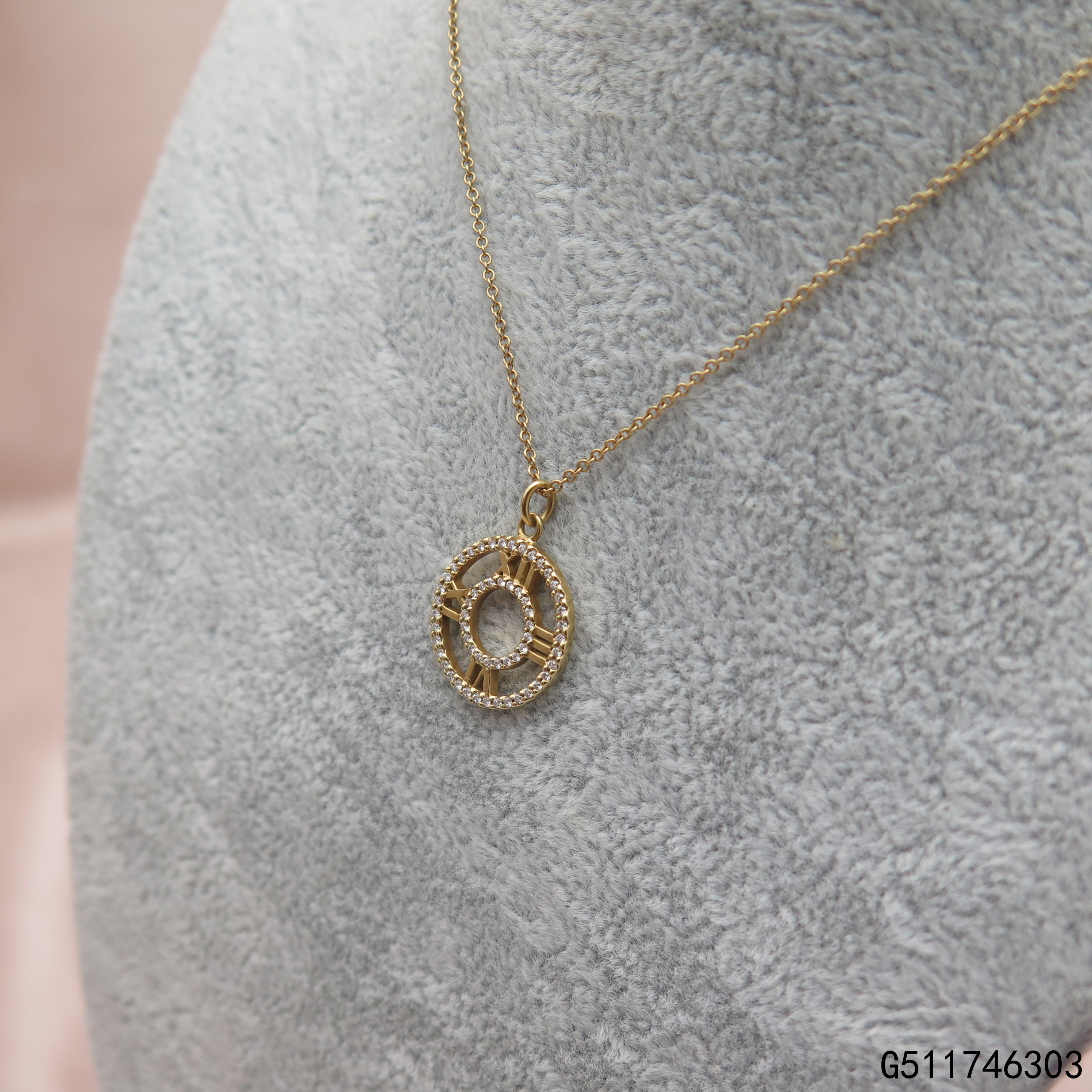 【二手95新】蒂芙尼tiffany atlas镂空项链