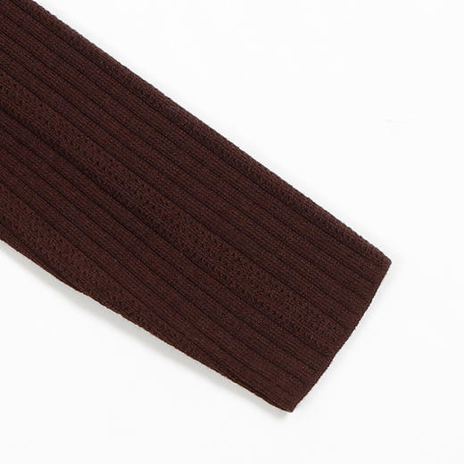 METTE羊绒世家2021年秋冬新品女士100%羊毛衫低圆领绞花镂空毛衣 商品图5