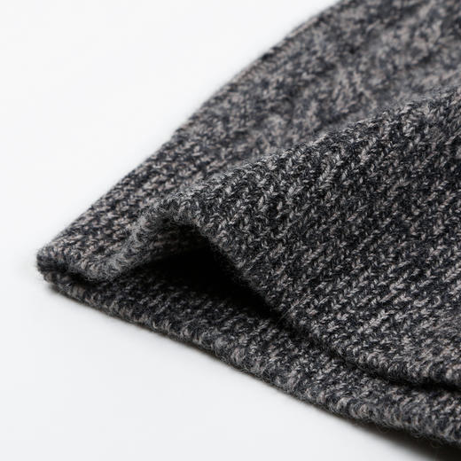 METTE羊绒世家2021年男士100%羊绒衫加厚打底提花圆领针织衫毛衣 商品图3