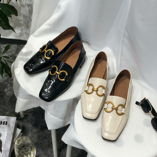 特价秒杀 THE SOWING 全皮法式百搭粗跟软底小皮鞋两穿3129-8672 .潮快闪[福利品] 商品图4