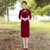 GSJ  294改良中长款修身大码旗袍裙 商品缩略图0