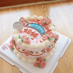 手绘款~最好的妈妈  MOM  送给妈妈的蛋糕