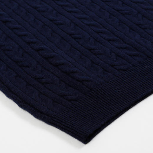 METTE羊绒世家2021年秋冬男士100%羊绒衫时尚V领夹花内搭保暖毛衣 商品图3