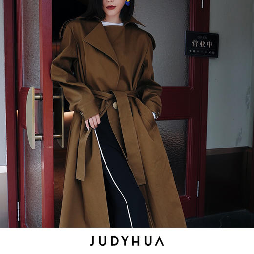 JUDYHUA Oversized 宽松风衣 商品图0