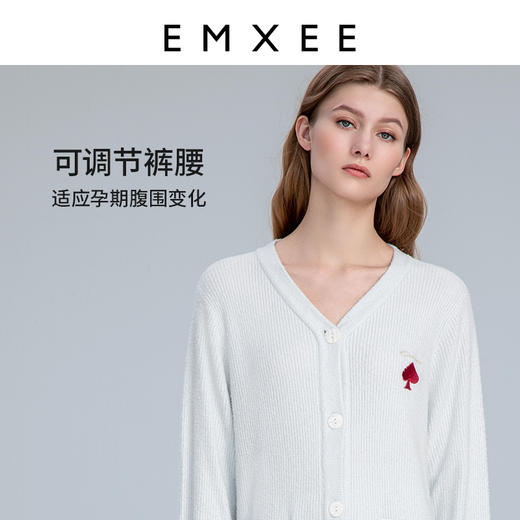 【月子服专场】EMXEE嫚熙羽毛纱家居套装 商品图5