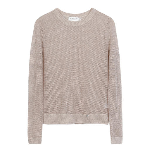 METTE羊绒世家2021年秋冬新品女士羊绒衫时尚镂空针织打底衫毛衣 商品图5