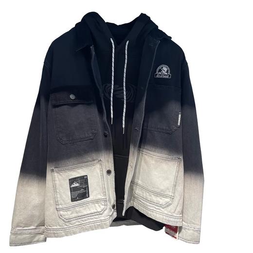 311108504 坚持我的/jasonwood 男装 秋季街头潮流翻领牛仔夹克 商品图0