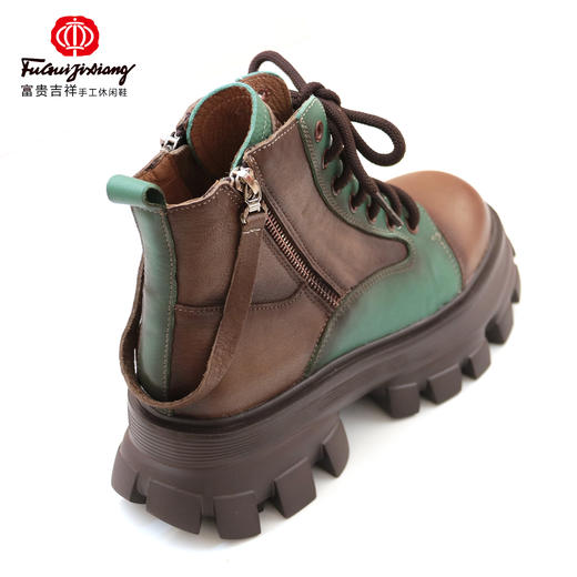 富贵吉祥超轻厚底短靴F216017 商品图2