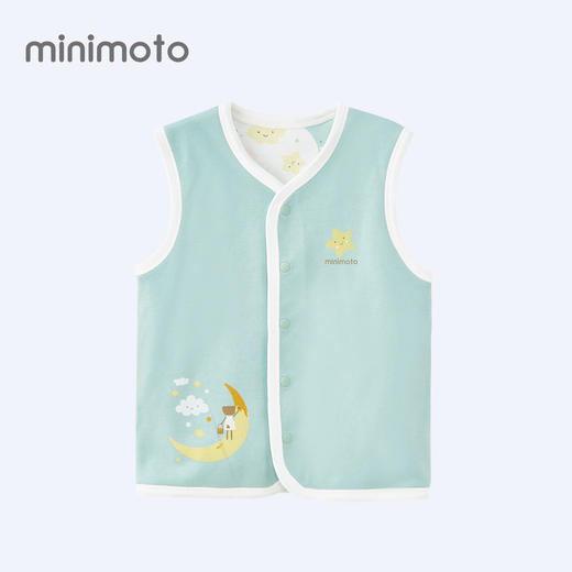 小米米童衣新款男童女童双面穿圆领婴儿背心春秋宝宝马甲外穿新款四季 商品图0