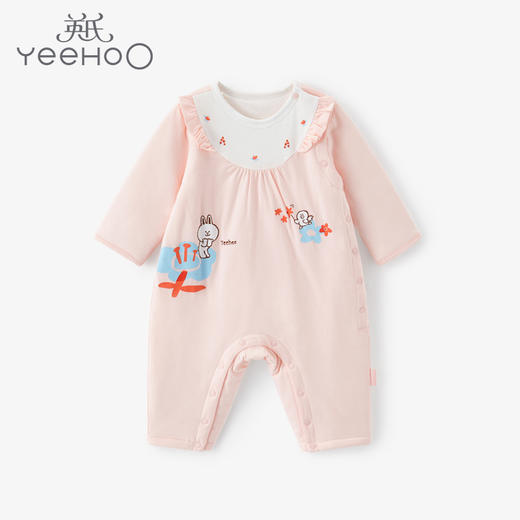 英氏21秋女宝居家服爬服哈衣连体衣YZJAJ31014A 商品图0