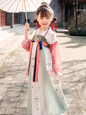 【昭玉】原创汉服女童夏季薄款中国风连衣裙超仙襦裙