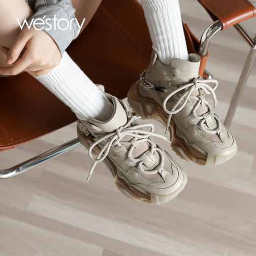 westory2021秋季新品ins风厚底老爹鞋休闲百搭运动鞋W21DS81351 商品图2