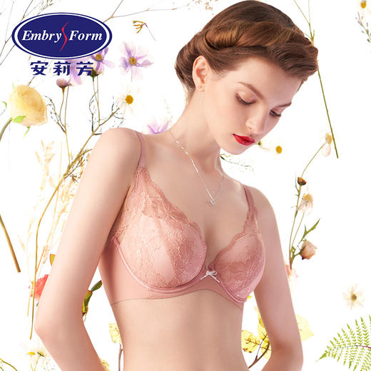 安莉芳小胸厚杯上托聚拢文胸女收副乳内衣EB00392 商品图0