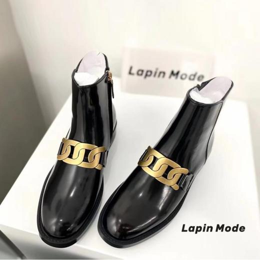 8.31秒杀 | LAPIN MODE欧美复古金属黑金短靴（不支持无理由退换） [福利品] 商品图0