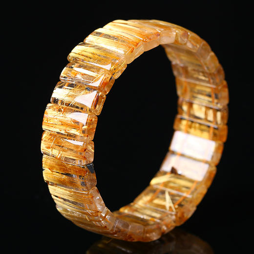 天然发晶手排钛晶手串 商品图3