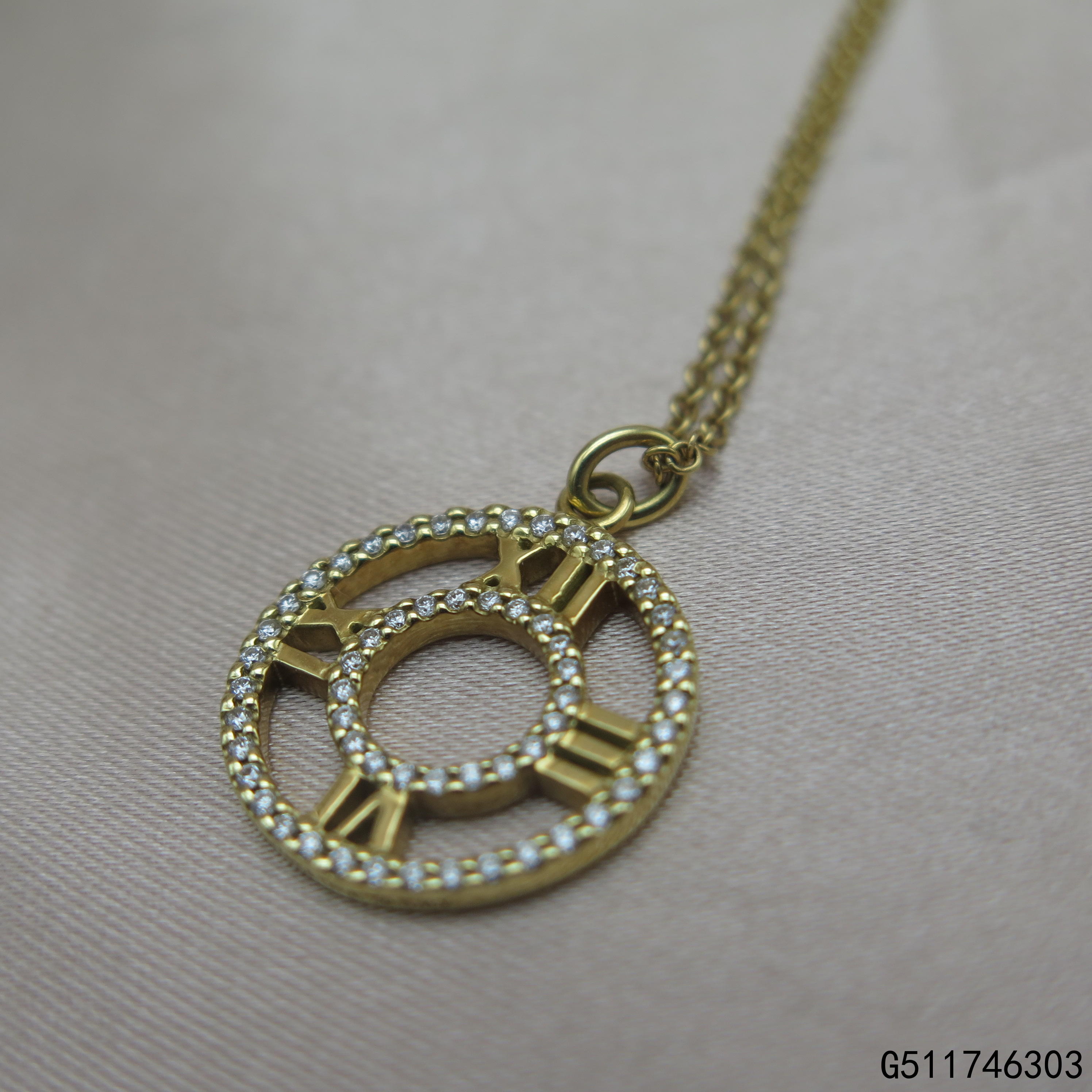 【二手95新】蒂芙尼tiffany atlas镂空项链