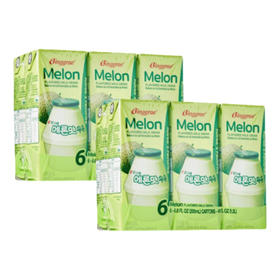 [묶음] 빙그레 메론우유200ml*6*2