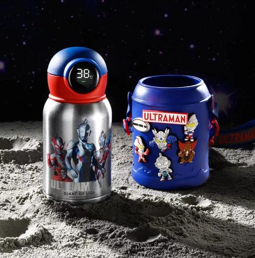 曙曦奥特曼儿童智能温显保温杯316L 500ml 商品图2