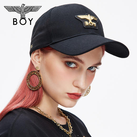 BOY 21金色老鹰叠印情侣棒球鸭舌帽B213NT904102 商品图0