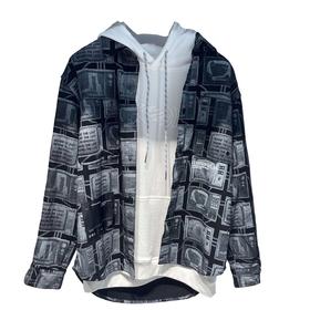 Jasonwood/坚持我的 2021秋季新款男士个性印花休闲衬衫311105502