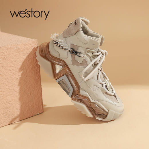 westory2021秋季新品ins风厚底老爹鞋休闲百搭运动鞋W21DS81351 商品图1