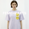 【样品清仓】Feme Hearts欧美笑脸系列印花宽松T恤（不支持退换）[福利品] 商品缩略图0