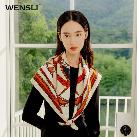 双面印花大方巾-马德里 商品图3