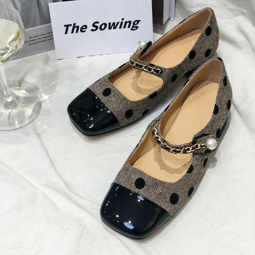 【亏本清仓】THE SOWING 波点小香风气质单鞋中跟/高跟（不支持退换） [福利品] 商品图4