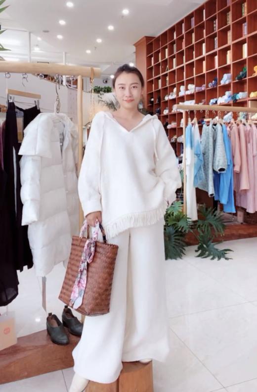 【抖音专属】 高定阔腿裤（19809126E35米色） 商品图2