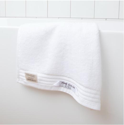 日本那须藤唯美素色无捻03-白色方巾 商品图0