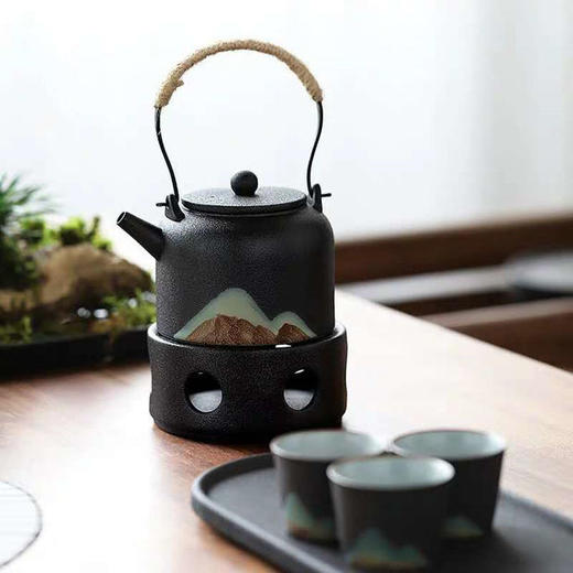 远山古风设计温茶炉 I 蜡烛煮茶炉温茶陶瓷 商品图1
