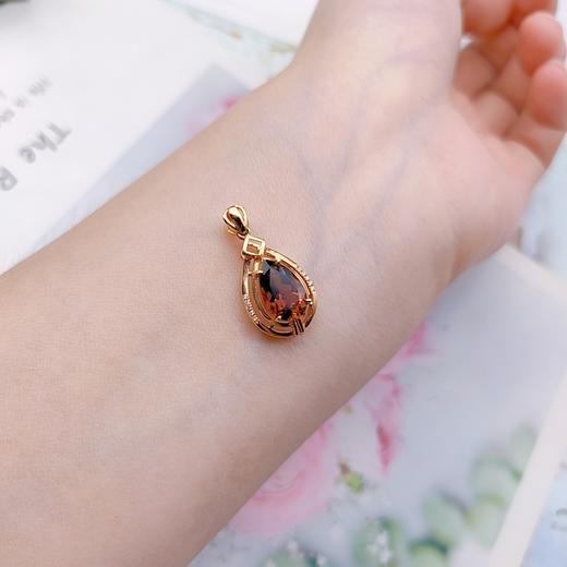 18K镶嵌碧玺吊坠 商品图2