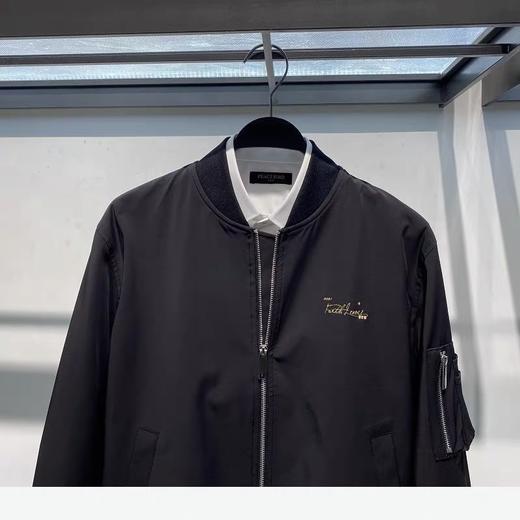 太平鸟2021秋季新款黑色刺绣棒球服宽松青年夹克外套潮男 b1bcb3103 商品图0