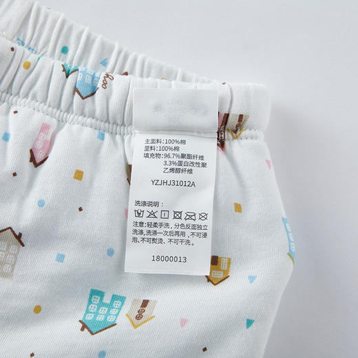 英氏婴儿保暖裤子宝宝夹棉居家服秋冬新款YZJHJ31012A 商品图4