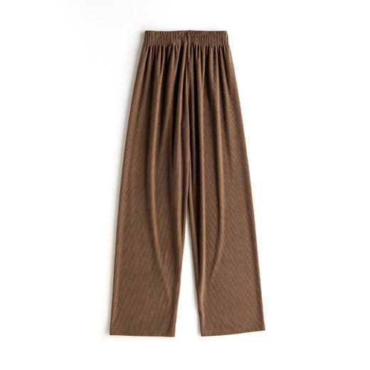 壳木秋款灯芯绒阔腿裤女秋冬高腰垂感宽松休闲雪尼尔直筒裤 商品图7