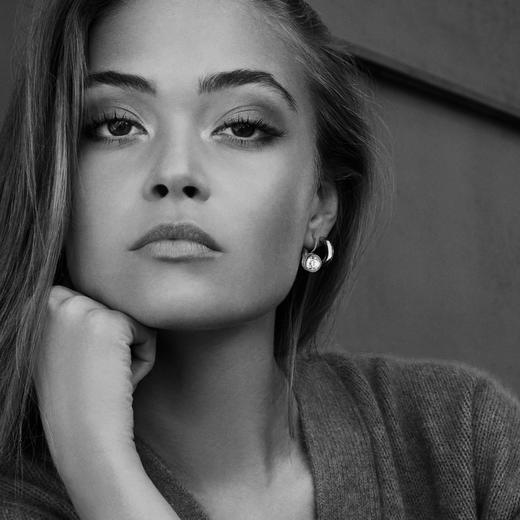 北京仓｜Dyrberg Kern-Louise-透明色 耳环（金色）［丹麦设计师］ 商品图2