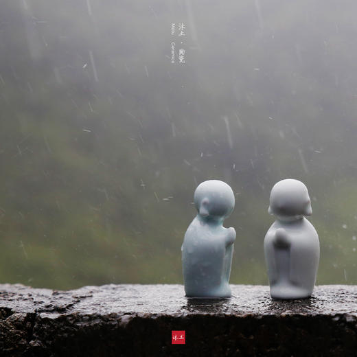 原创“禅意小法师”陶瓷修心礼物摆件【下单赠价值29.9元炫彩杯】 商品图2