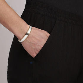 北京仓｜Dyrberg Kern-Pennika-白色 椭圆形 手镯［丹麦设计师］