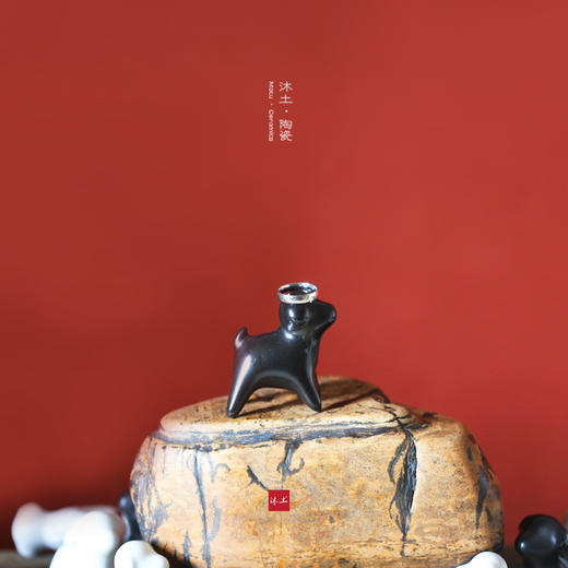 原创经典“古宁”狗系列陶瓷摆件礼物【下单赠价值29.9元炫彩杯】 商品图2