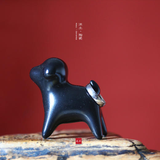 原创经典“古宁”狗系列陶瓷摆件礼物【下单赠价值29.9元炫彩杯】 商品图4